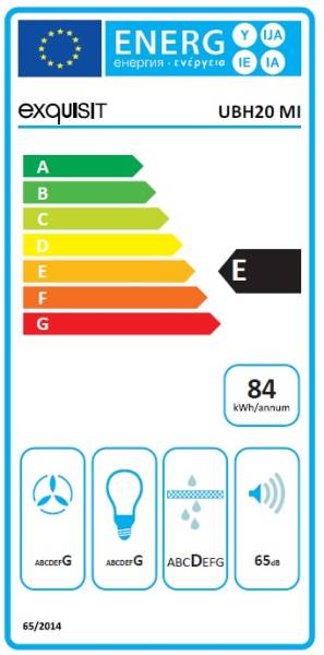 Dampkap onderbouw Exquisit UBH20-M-I detail 2