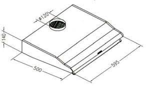 Dampkap onderbouw Exquisit UBH20-M-I detail 1