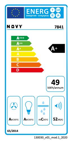 Dampkap wand/schouw Novy 7841 / Novy Vision detail 4