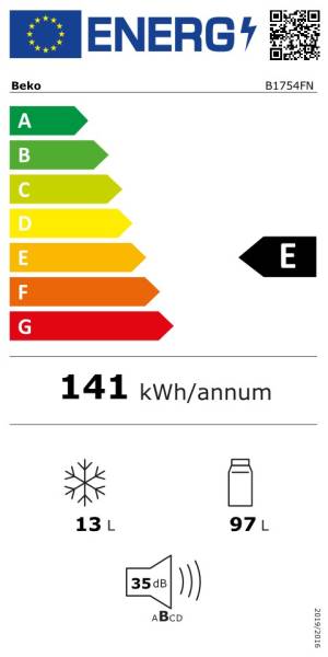 Frigo intégrable hauteur 88cm Beko B1754FN detail 4