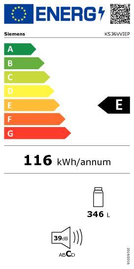 Frigo Siemens KS36VVIEP detail 5