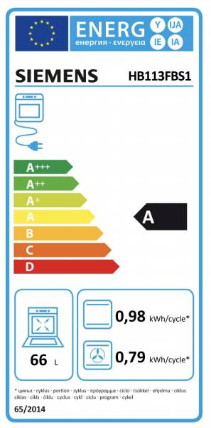 Four air pulsé/multifonction Siemens HB113FBS1 detail 6