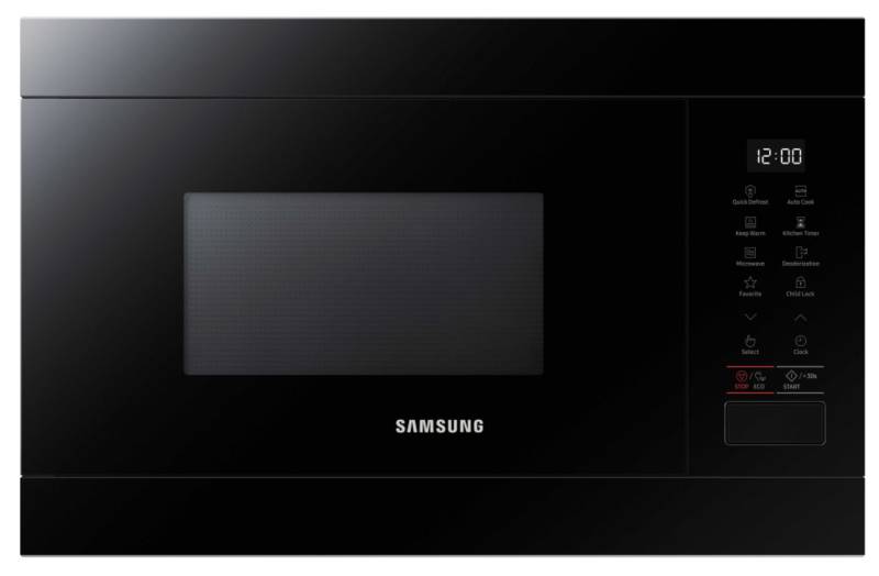 Microgolfoven inbouw zonder grill Samsung MS22T8254AB / ZWART ONXY vooraanzicht