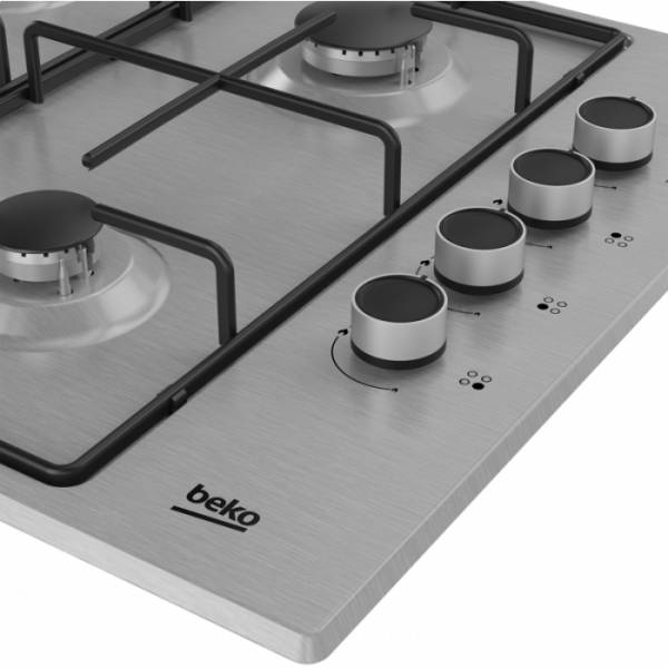 Kookplaat  gas Beko HIGG64123SX detail 1