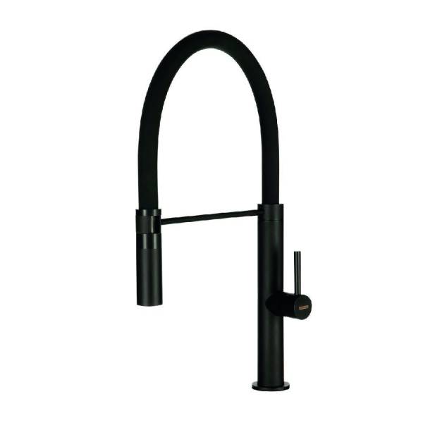 Robinet mono-commande Lorreine RIBBLE-BLACK vooraanzicht