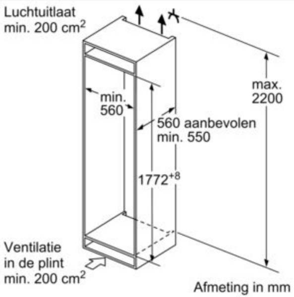 Koelvriescombinaties inbouw Siemens KI86VVSE0 detail 5