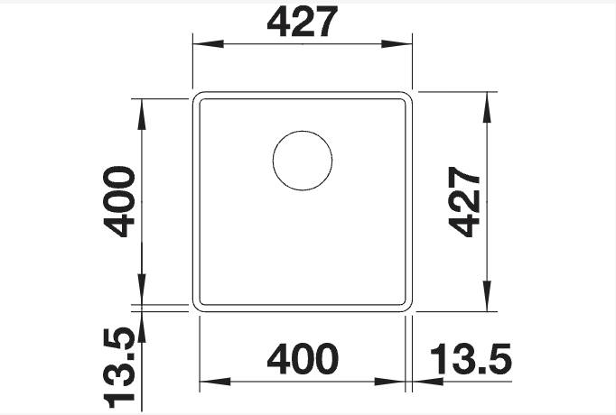 Evier 1 bassin Blanco 523475/** detail 1